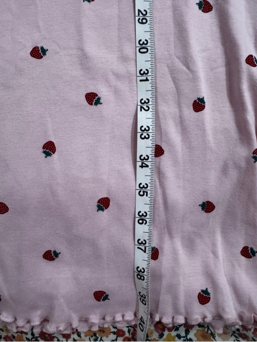 T.J.Maxx Pink Strawberry-Print Women's Sleep Pajama Set XL - Picture 4 of 5